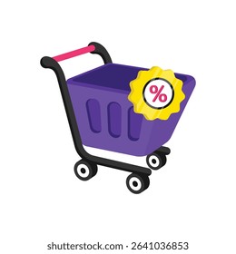 Shopping Cart Vector style icon. Eps 10 file