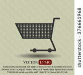 Shopping cart vector symbol