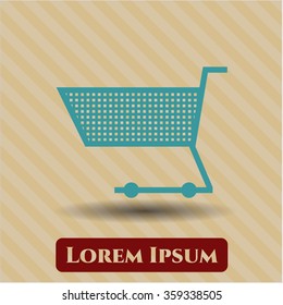 Símbolo vector del carro de compras