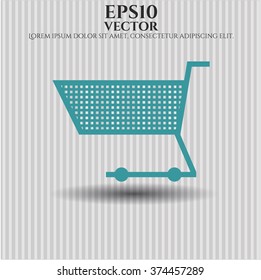 Shopping cart vector symbol