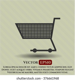 Shopping cart vector symbol