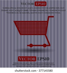 Shopping cart vector symbol