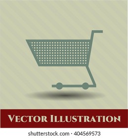Shopping cart vector symbol