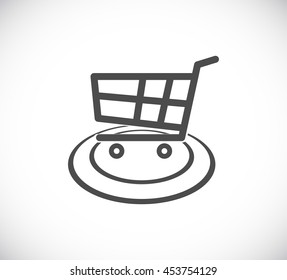 shopping cart web icon