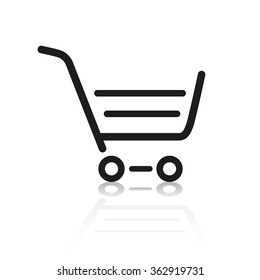 Shopping cart Web Icon Button Set