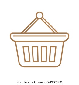 shopping cart web icon. vector design