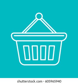 shopping cart web icon. vector design