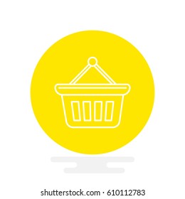 shopping cart web icon. vector design