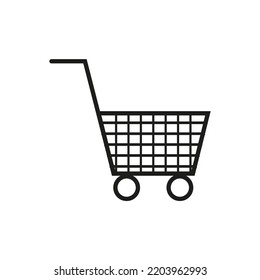 shopping cart. Web vector infographics. Shop, cart, bag, store, online, purchase, buy, retail. Vector illustration. Stock image.