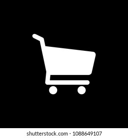 Shopping cart wheel vector icon