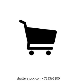 Shopping cart wheel vector icon