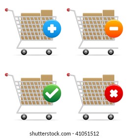 Shopping carts icons