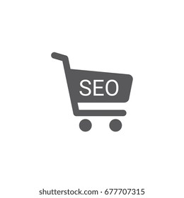Shopping Cart,Seo Icon Vector 