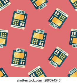 shopping cash register flat icon,eps10 seamless pattern background