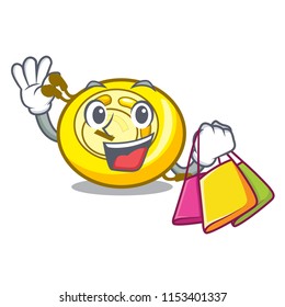 Shopping CD player character cartoon