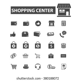 shopping center icons