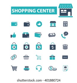 shopping center icons
