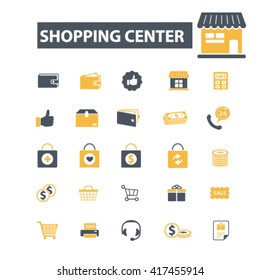 shopping center icons
