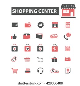 iconos del centro comercial
