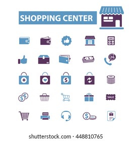 shopping center icons