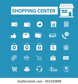 shopping center icons