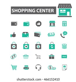 shopping center icons