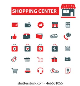 shopping center icons