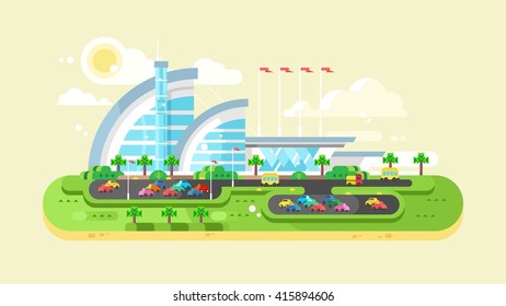 Shopping center mall