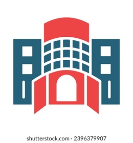 Shopping Center Vector Glyph Two Color Icons For Personal And Commercial Use.
