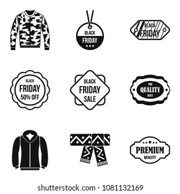Shopping centre icons set. Simple set of 9 shopping centre vector icons for web isolated on white background