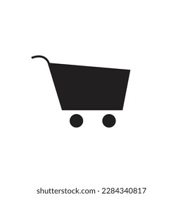 Shopping chart best flat icon.