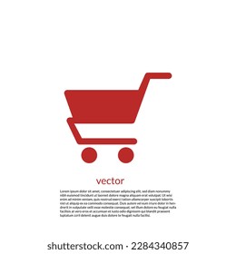 Shopping chart best flat icon.