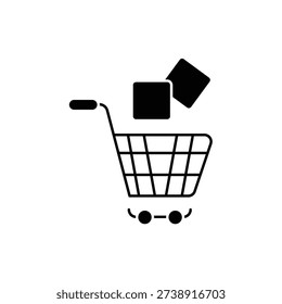 shopping chart concept line icon. Simple element illustration. shopping chart concept outline symbol design.