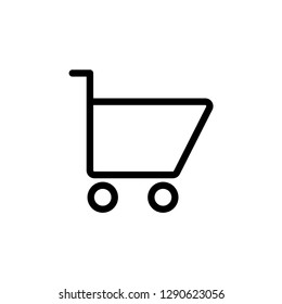 Shopping chart icon. Onlie store sign