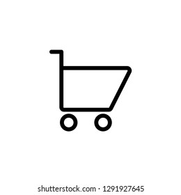 Shopping chart icon. Onlie store sign