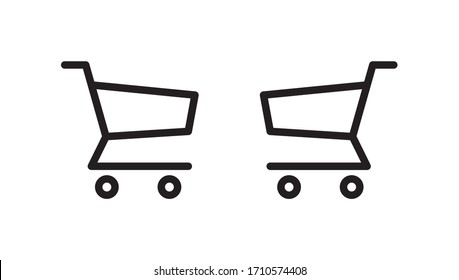 Shopping Chart Icon In Trendy  Design Vector Eps 10