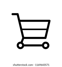 Shopping Chart icon, Trolley for shopping. EPS10.