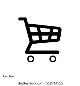 shopping chart icon, vector best flat icon, EPS