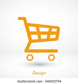 shopping chart icon, vector best flat icon, EPS
