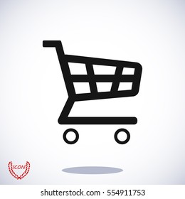 shopping chart icon, vector best flat icon, EPS