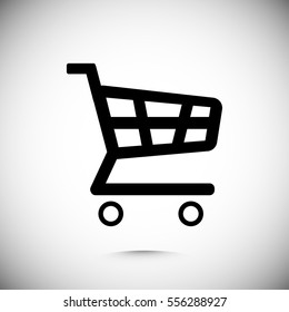 shopping chart icon, vector best flat icon, EPS