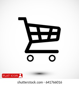 shopping chart icon, vector best flat icon, EPS