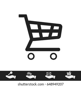 shopping chart icon, vector best flat icon, EPS