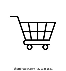 icono de gráfico de compras plantilla de diseño vectorial en fondo blanco