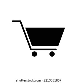 icono de gráfico de compras plantilla de diseño vectorial en fondo blanco