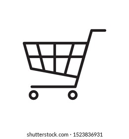shopping chart icon vector symbol template