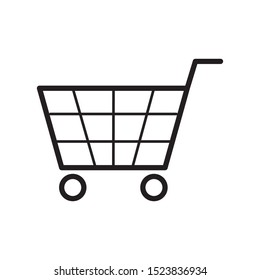 shopping chart icon vector symbol template