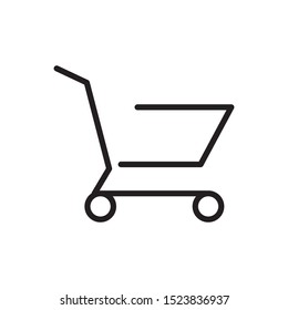 shopping chart icon vector symbol template