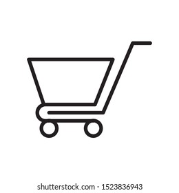 shopping chart icon vector symbol template