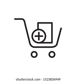shopping chart icon vector symbol template